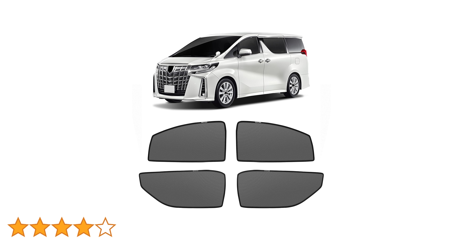 Amazon | 新型 アルファード 30系 メッシュカーテン マグネット